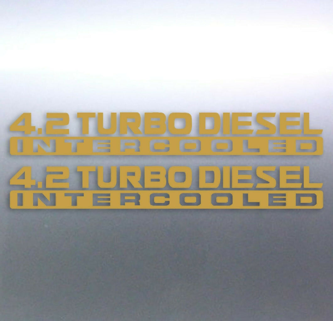 2 x Gold 4.2 Turbo diesel Intercooled 500x65mm pat