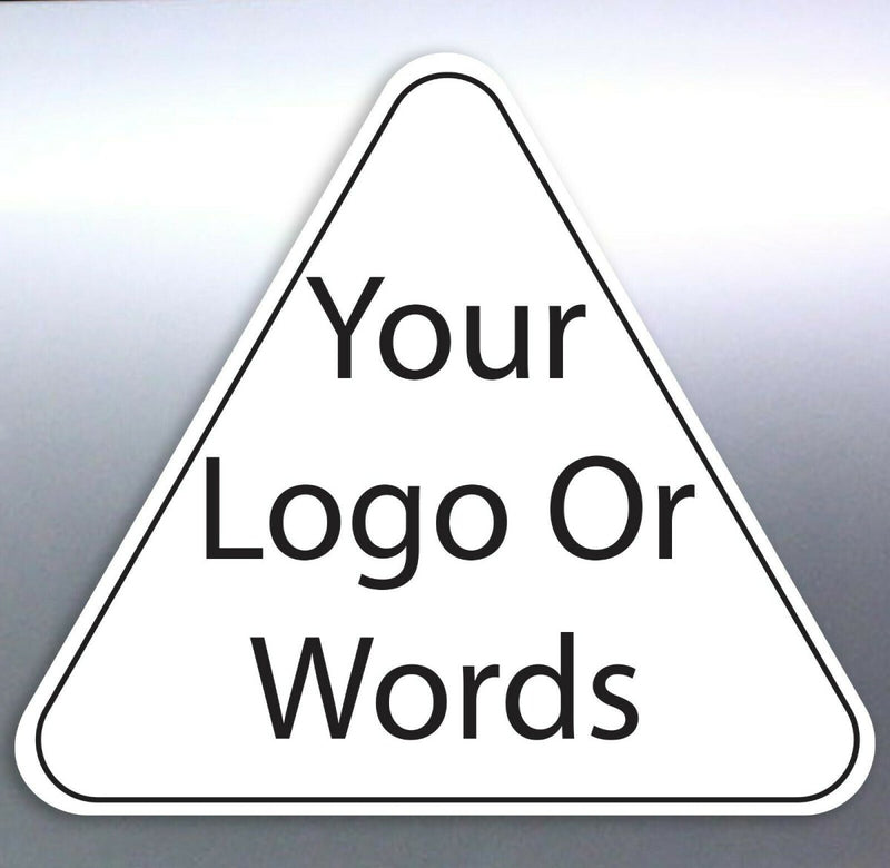 Triangle Business stickers Custom text words decal