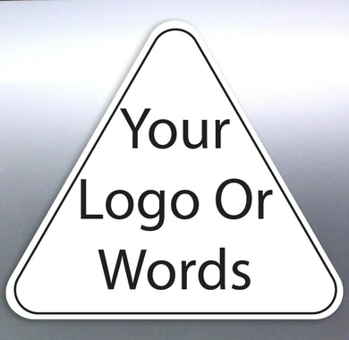 Triangle Business stickers Custom text words decal