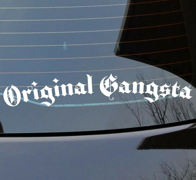 Original Gangsta OG 300 x 50 mm vinyl cut sticker 