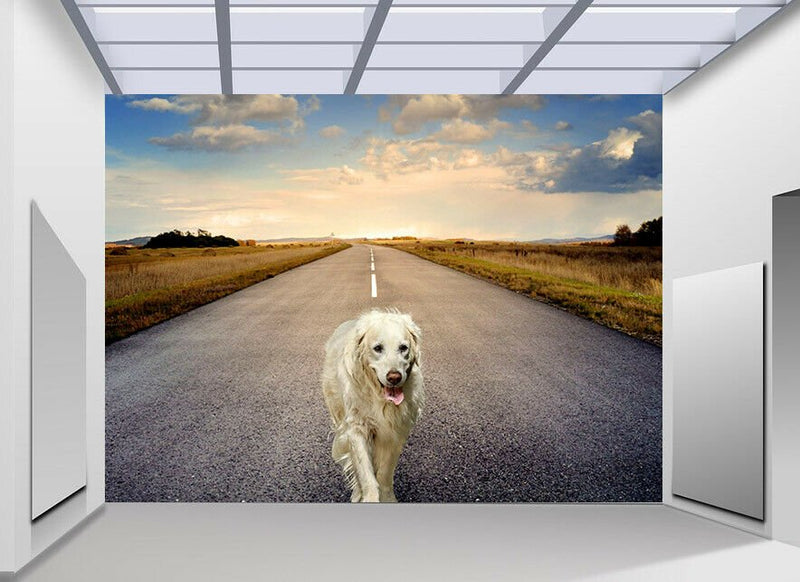 Labrador Wallpaper mural vinyl material to suit cu
