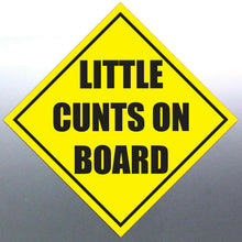 Load image into Gallery viewer, Little CU@ts on board sticker Sign vinyl cut baby 

