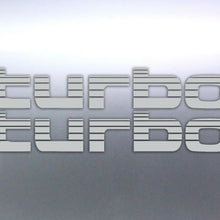 Load image into Gallery viewer, 2x Silver TURBO Stickers Toyota Landcruiser 4WD 4x4
