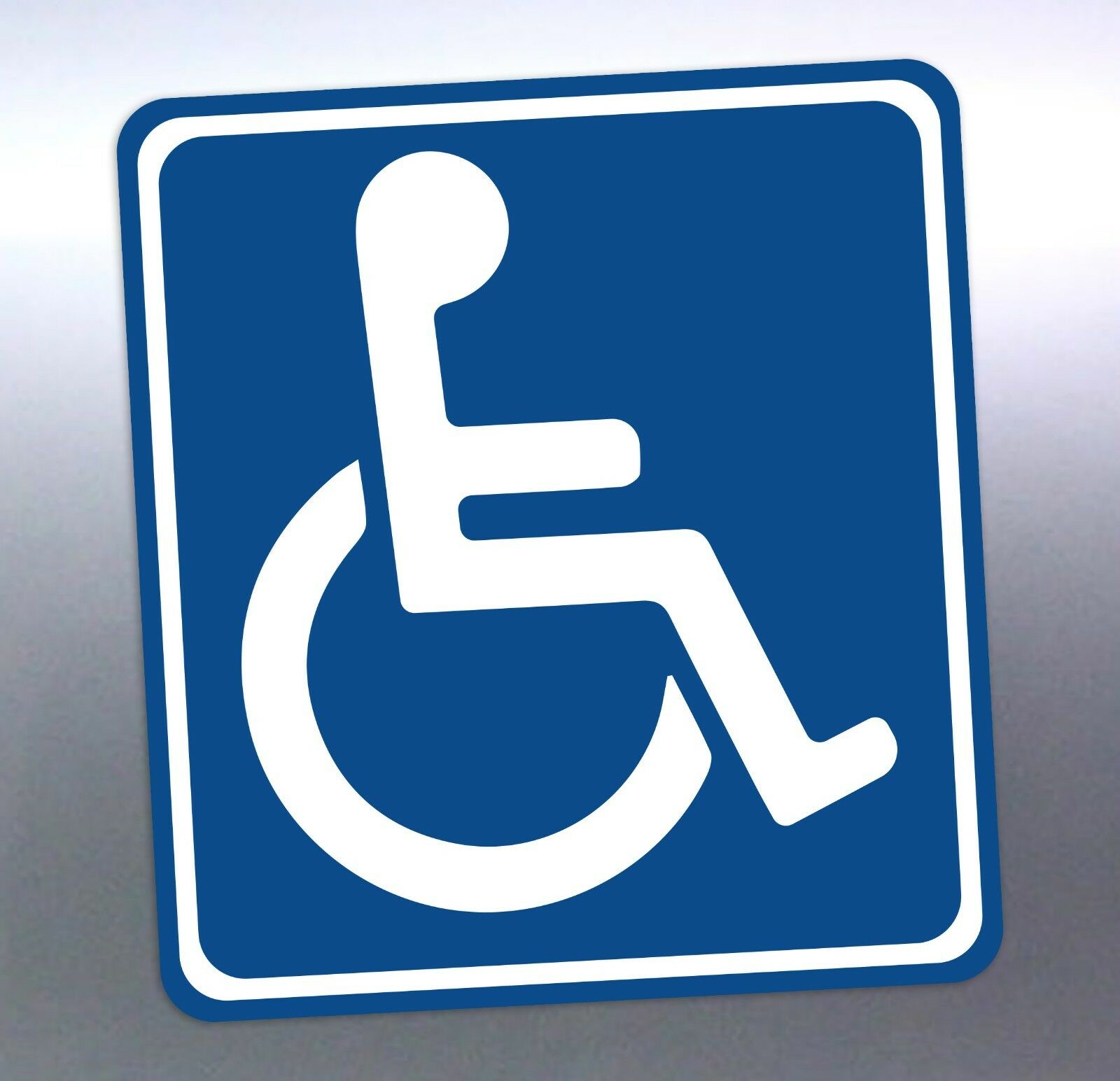 Disabled sticker 105 x 115 mm car park signage 4x4 – Stickdat