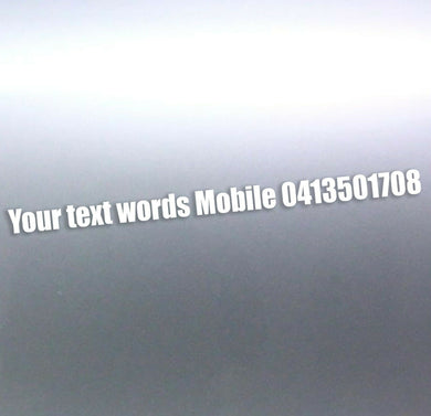 Your text or words sticker custom number decal 100