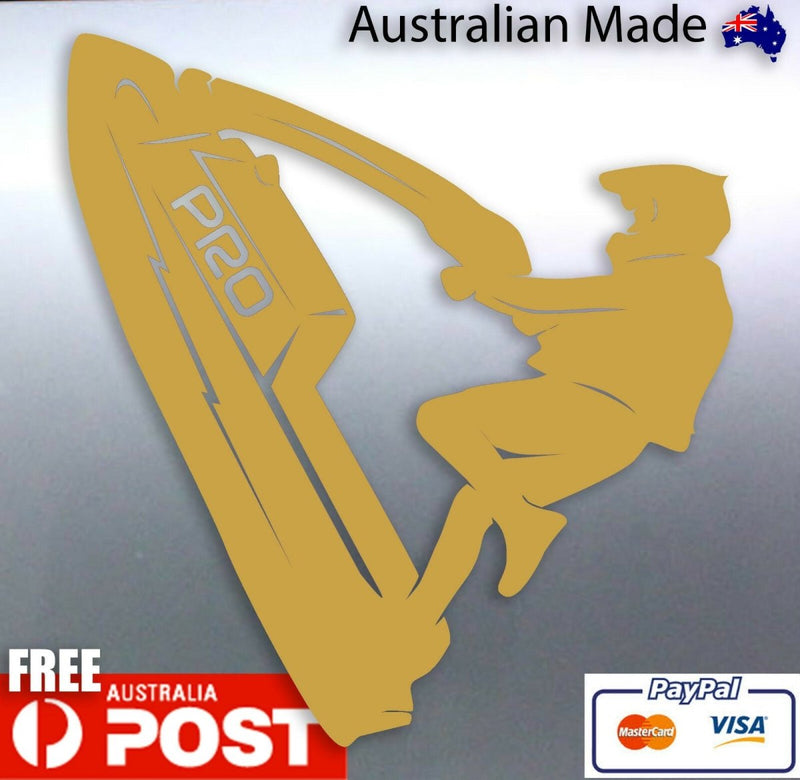 Jetski rider pro vinyl cut sticker jet ski jumping