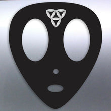 Load image into Gallery viewer, Alien head With Sacred Geometry Vinyl Sticker 120 
