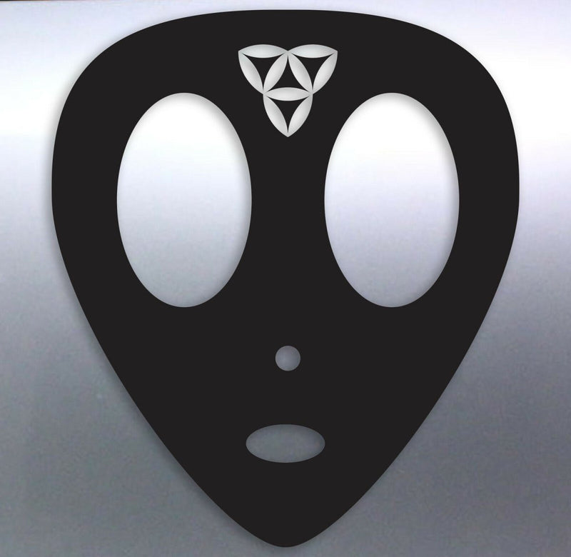 Alien head With Sacred Geometry Vinyl Sticker 120 