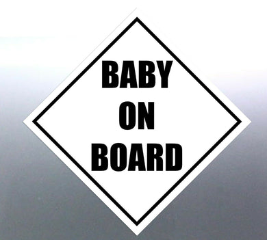 Baby on board sticker Sign vinyl cut in side the decals new