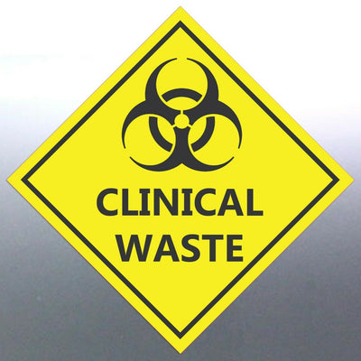 Clinical Waste Stickers – Yellow Biohazard Labels | Compliant Medical Waste