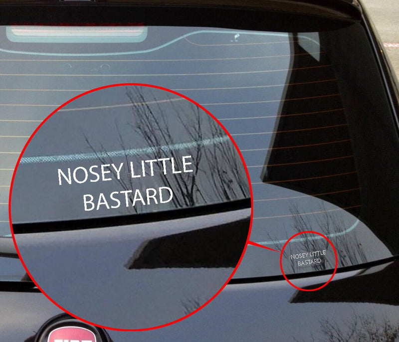 Nosey little bastard sticker funny vinyl 4x4 aussi
