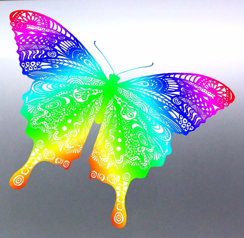 Butterfly vinyl cut Sticker bug tribal Australian 