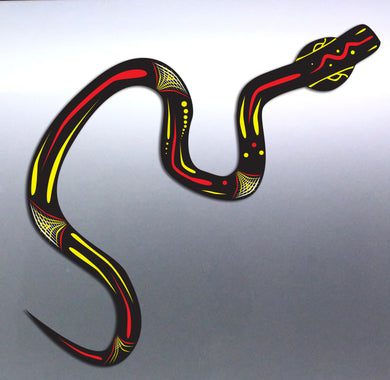 Snake Aboriginal art Vinyl cut Car boat Sticker decal