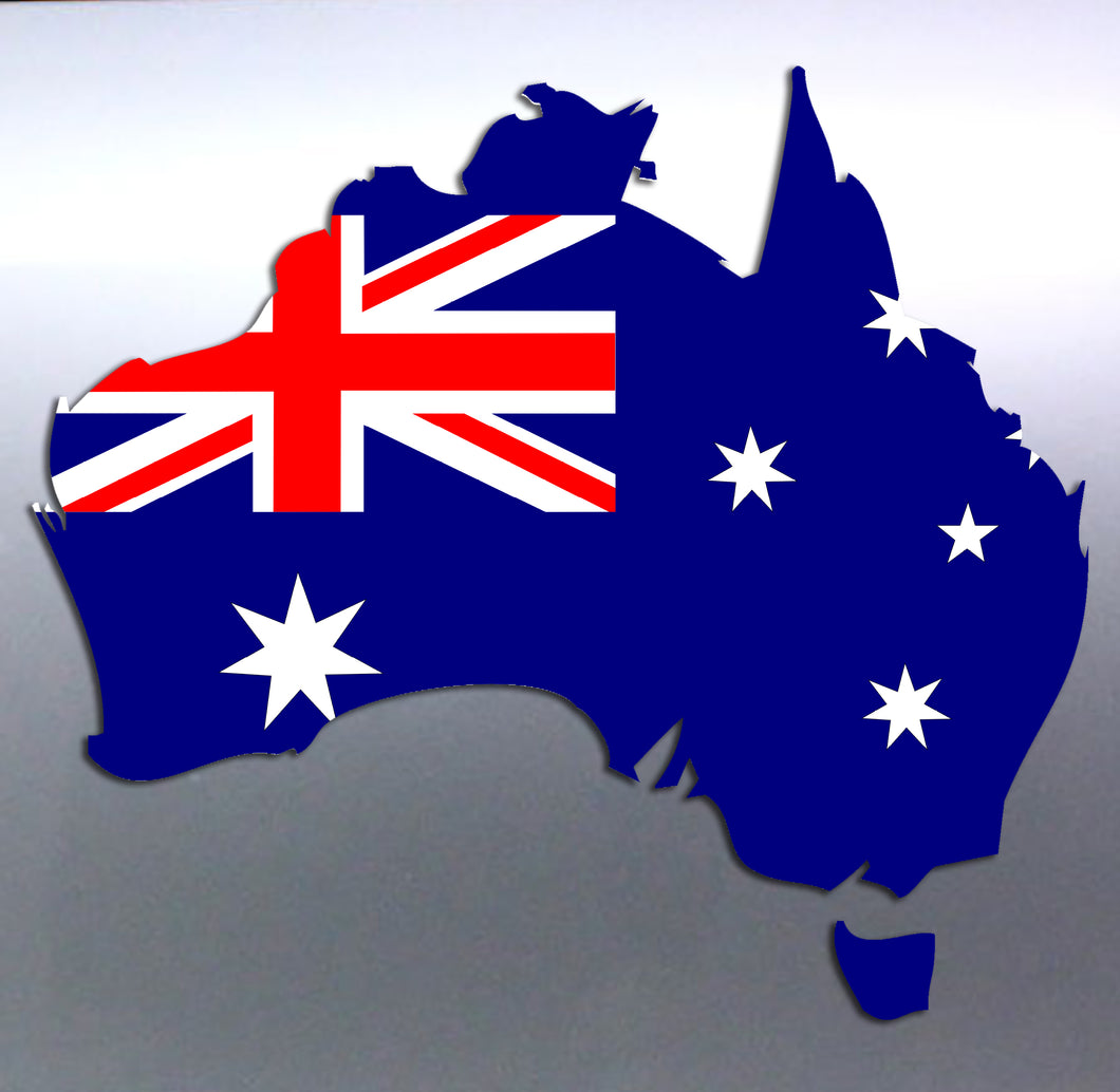 Vinyl cut Car sticker Australia with Australian decal