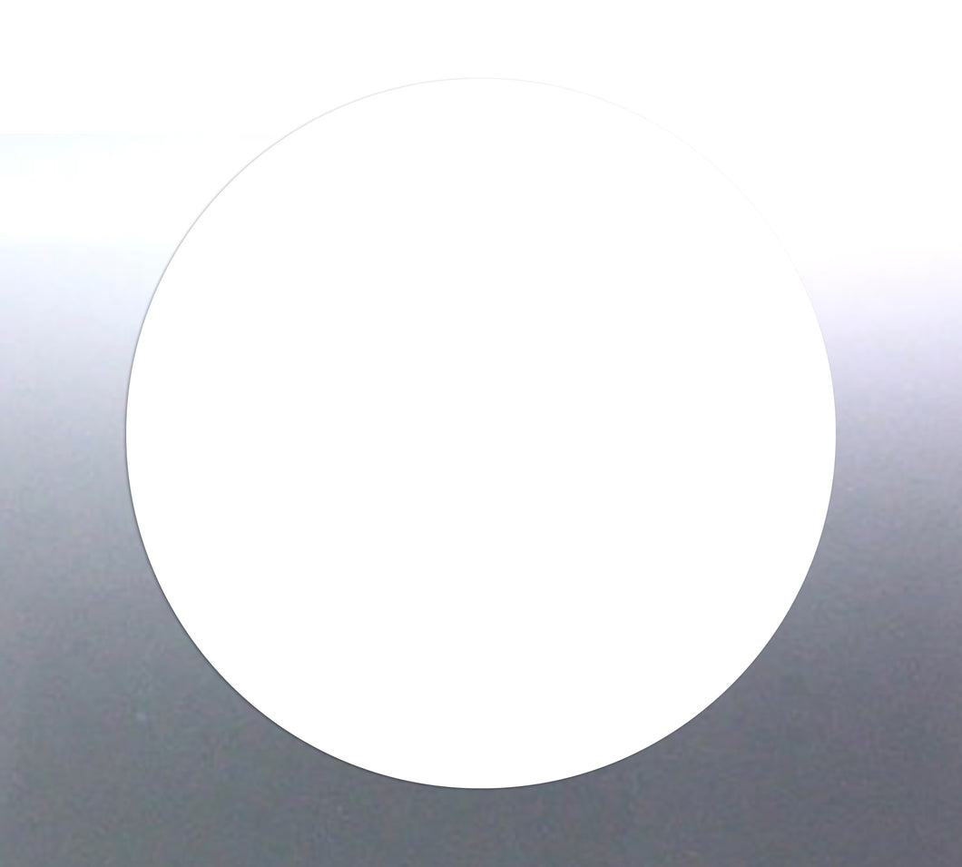 Custom circle vinyl sticker Customizable size and 