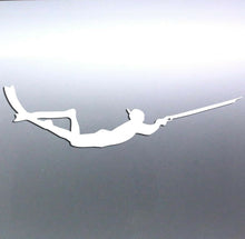 Load image into Gallery viewer, Spearfishing Spearo Vinyl cut Car Sticker 220×105
