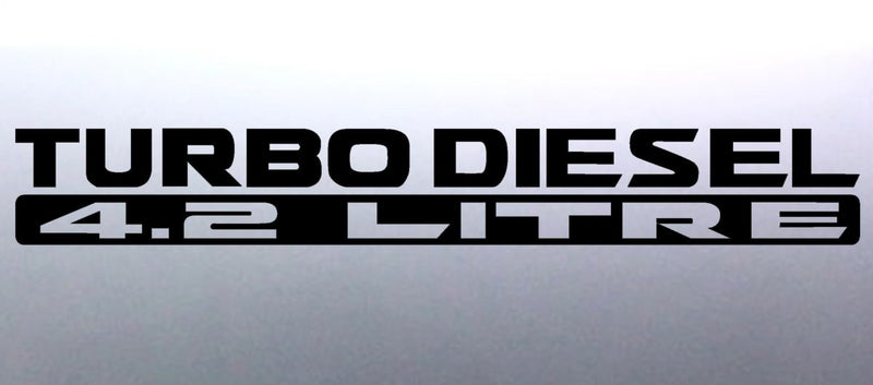 2x Turbo diesel 4.2 litre 500x65mm patrol 4x4 Vinyl