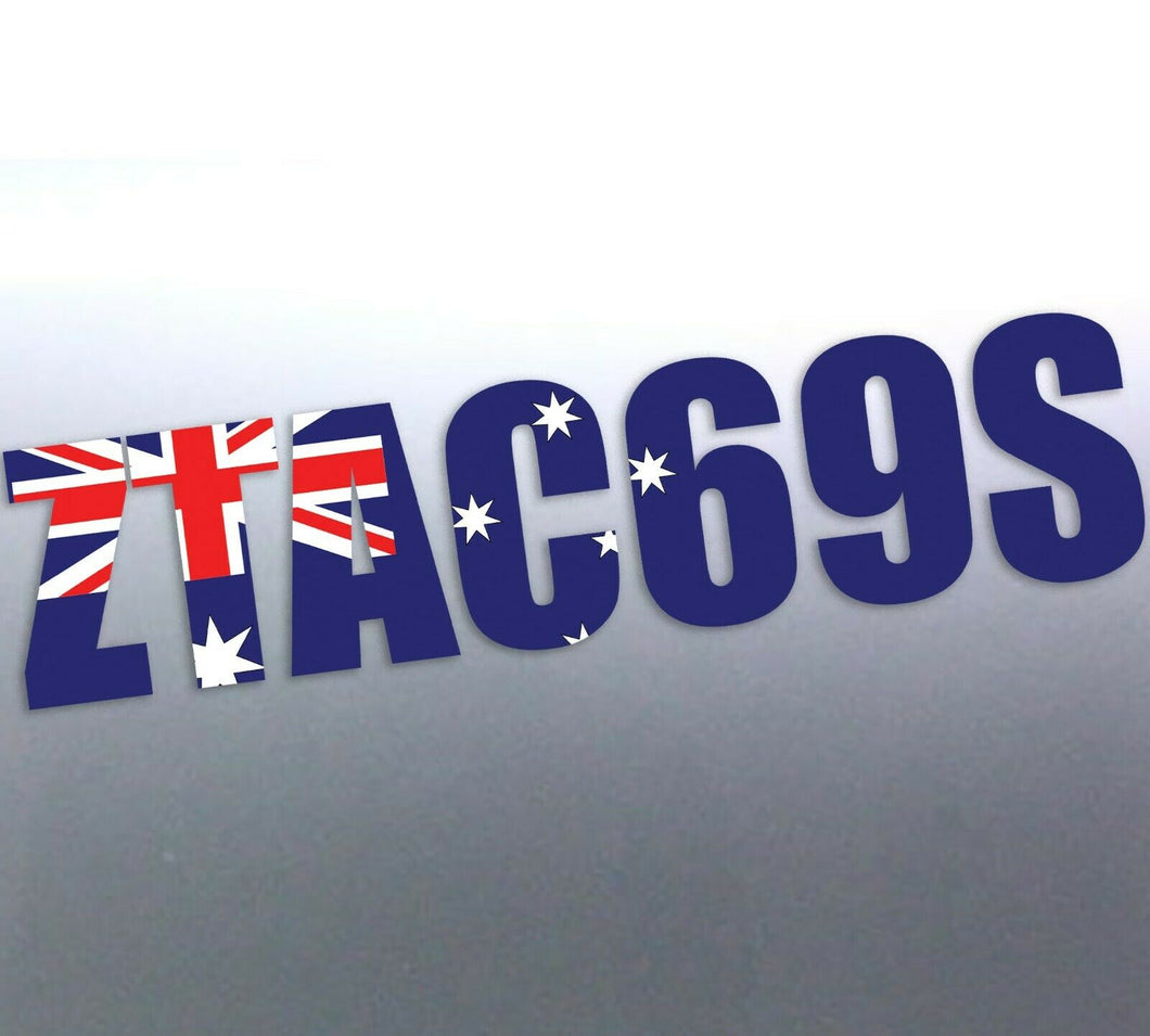 Custom rego numbers jetski Australia flag vinyl sticker Pride jet ski Boat 100mm letter